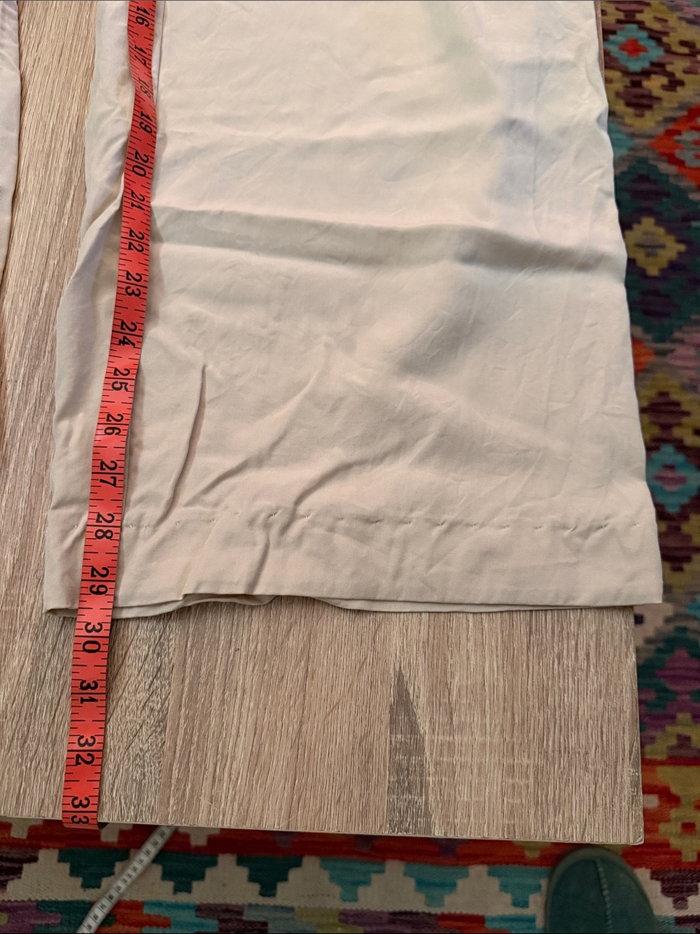 Banana Republic Cream Tencel Lyocell Wide-Leg Pants Pleated Front #005 - Picture 10 of 13